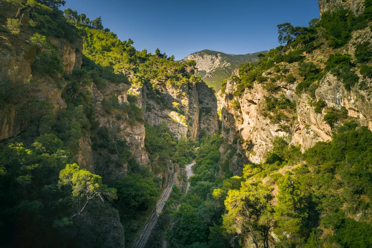 Agios Nikolaos-Gourna Canyon near Aigios, Patras Greece
