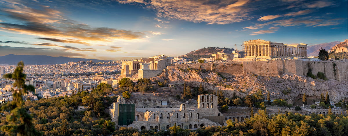 Athenian Acropolis, Greece, with the Parthenon temple, Greece