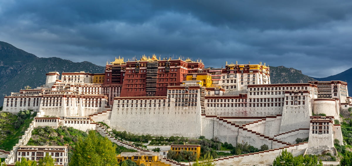 Potala Palace under the morning sunshine in Lhasa, Tibet