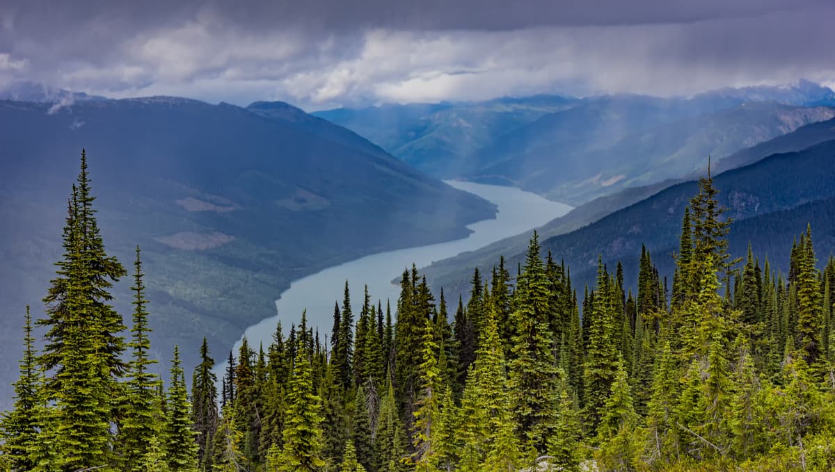Lake Revelstoke from Mount Revelstoke