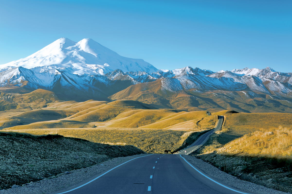 Mount Elbrus. Caucasus Mountains. Russia mountains
