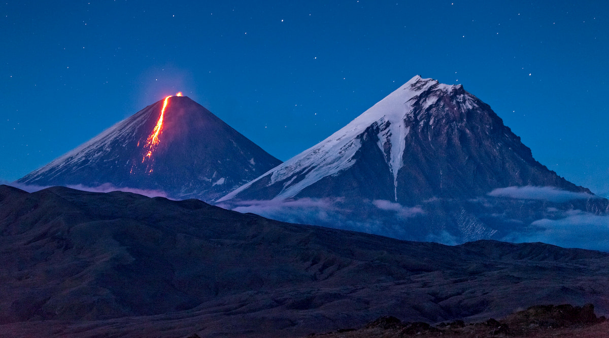 Klyuchevskaya Sopka. Kamchatka. Russia mountains