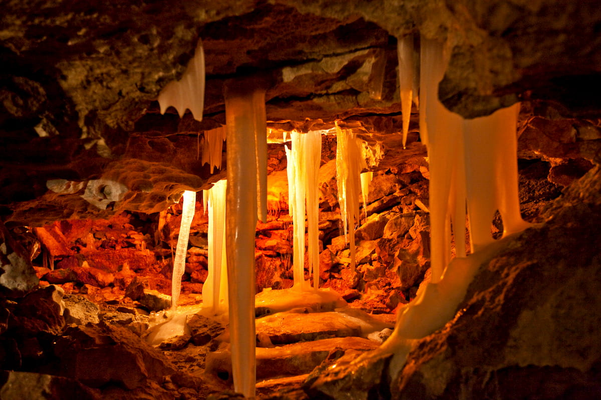 The Kungurskaya Ice Cave. Russia mountains