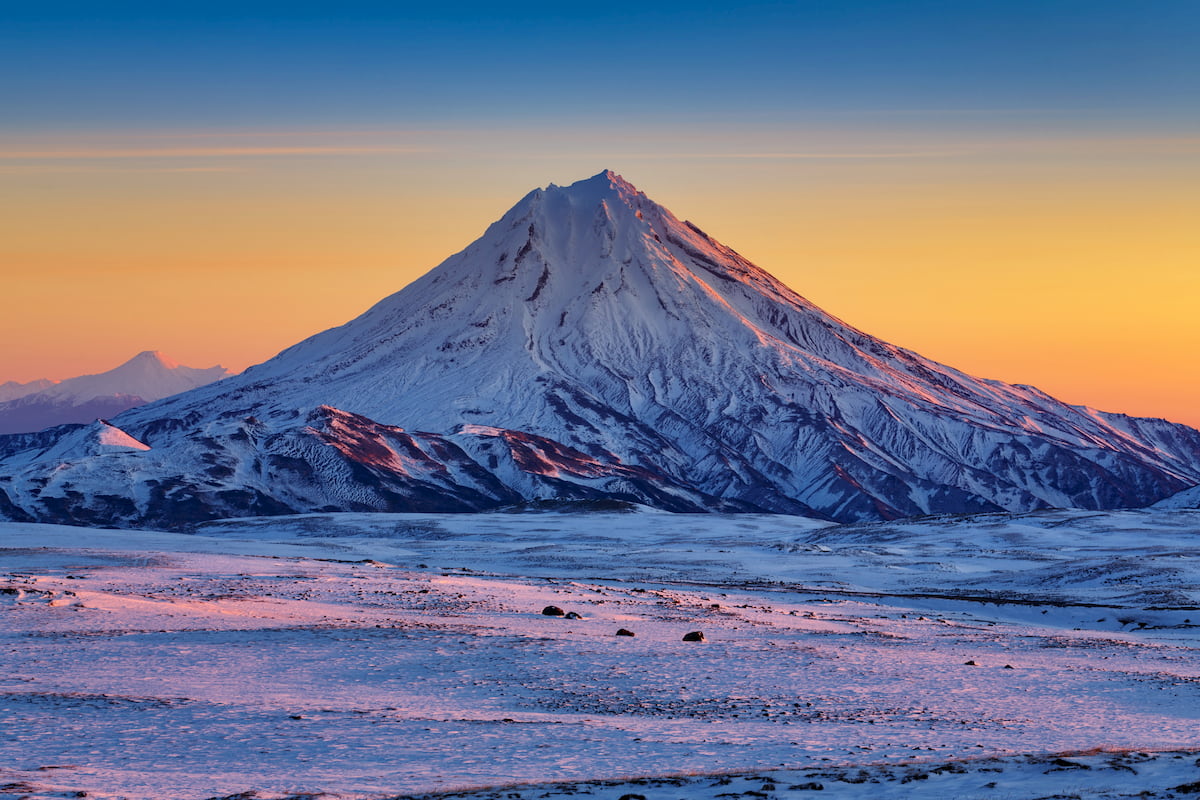 Vilyuchinsky volcano. Kamchatka. Russia mountains