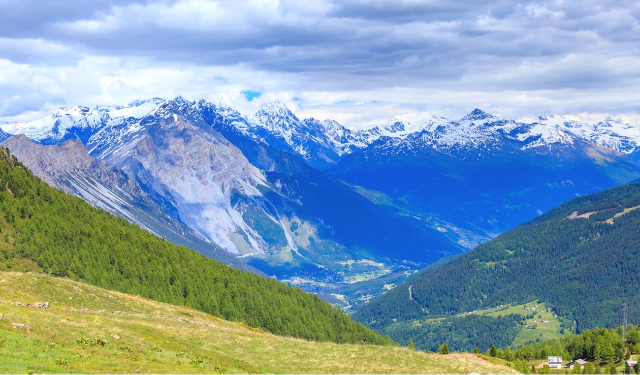 Foscagno Pass, Sondrio, Lombardy, Northern Italy.