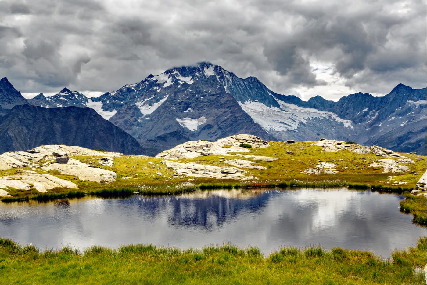Lake Ciaz, Sondrio, Lombardy, Northern Italy.