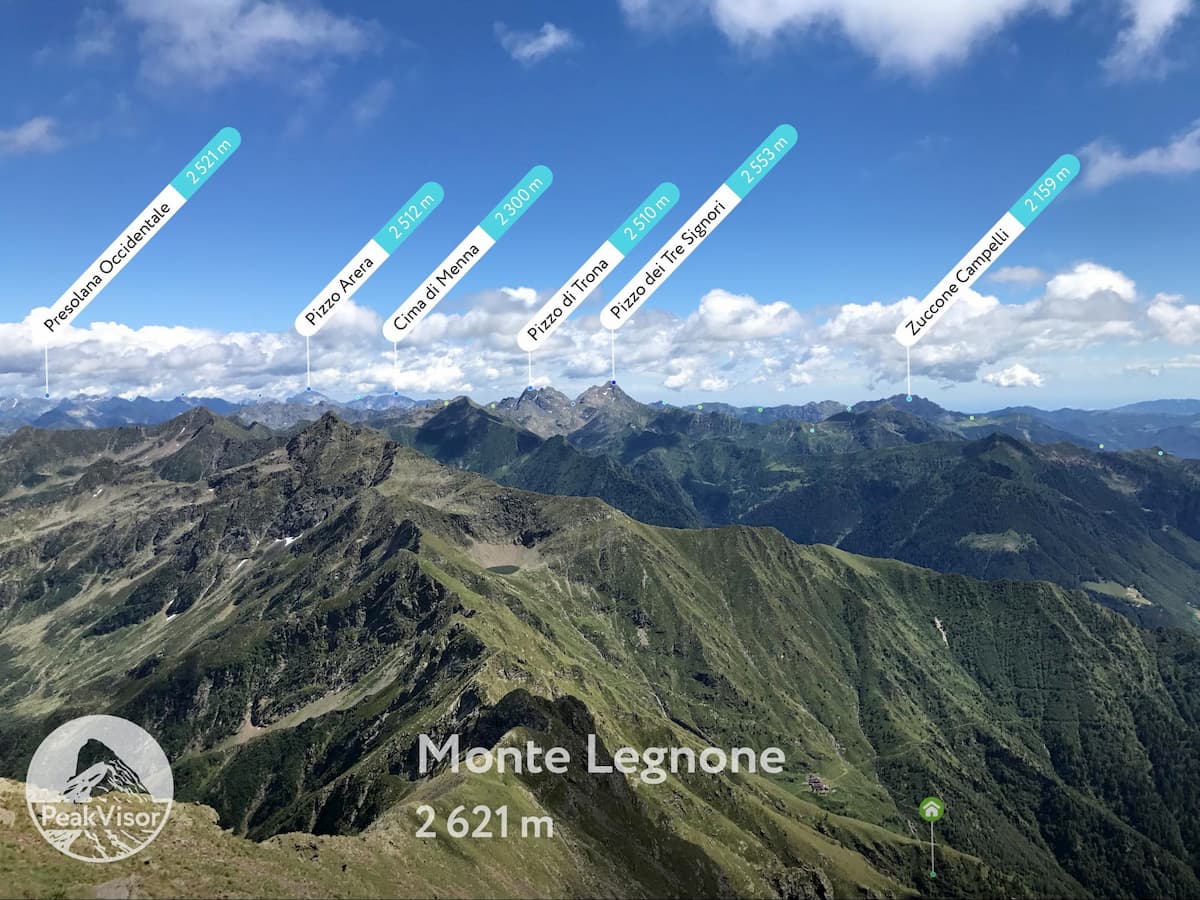 A view from the summit of Monte Legnone