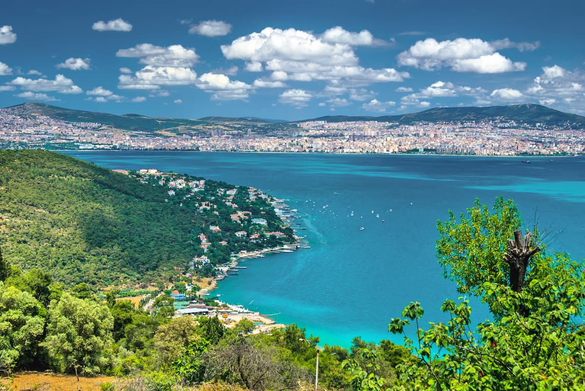 Marmara Sea landscape, Turkey Mountains