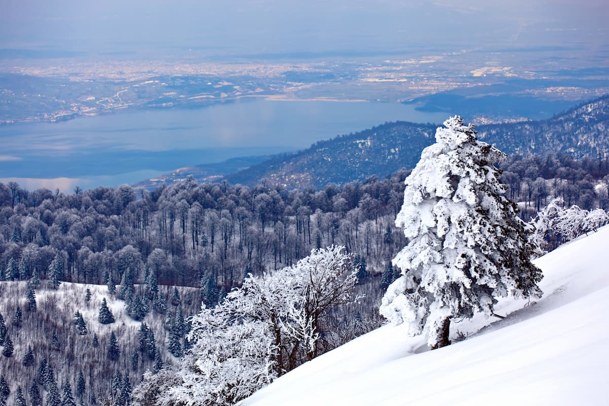 Sapanca Lake from Kartepe Mountain, Turkey