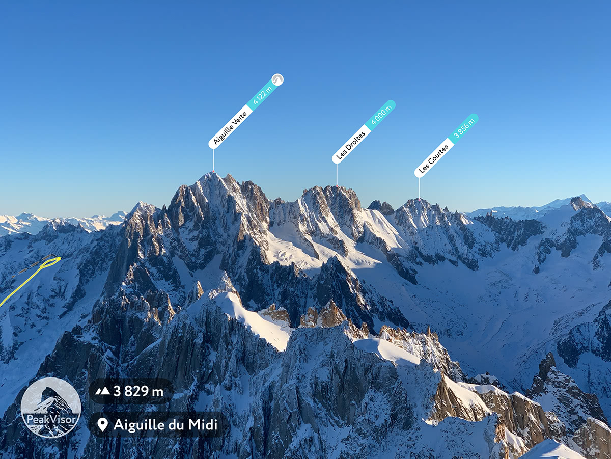 A sunrise at Aiguille du Midi