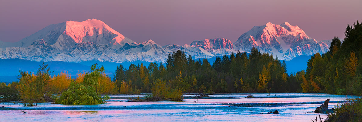 Mount Foraker and Mount Hunter