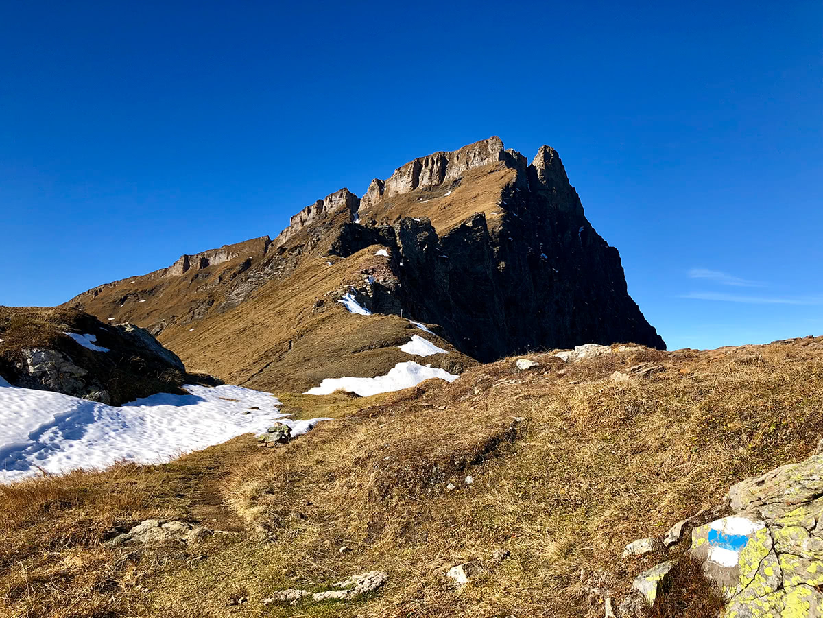 Alpine Trail from Jochpass to Schafberg and Graustock