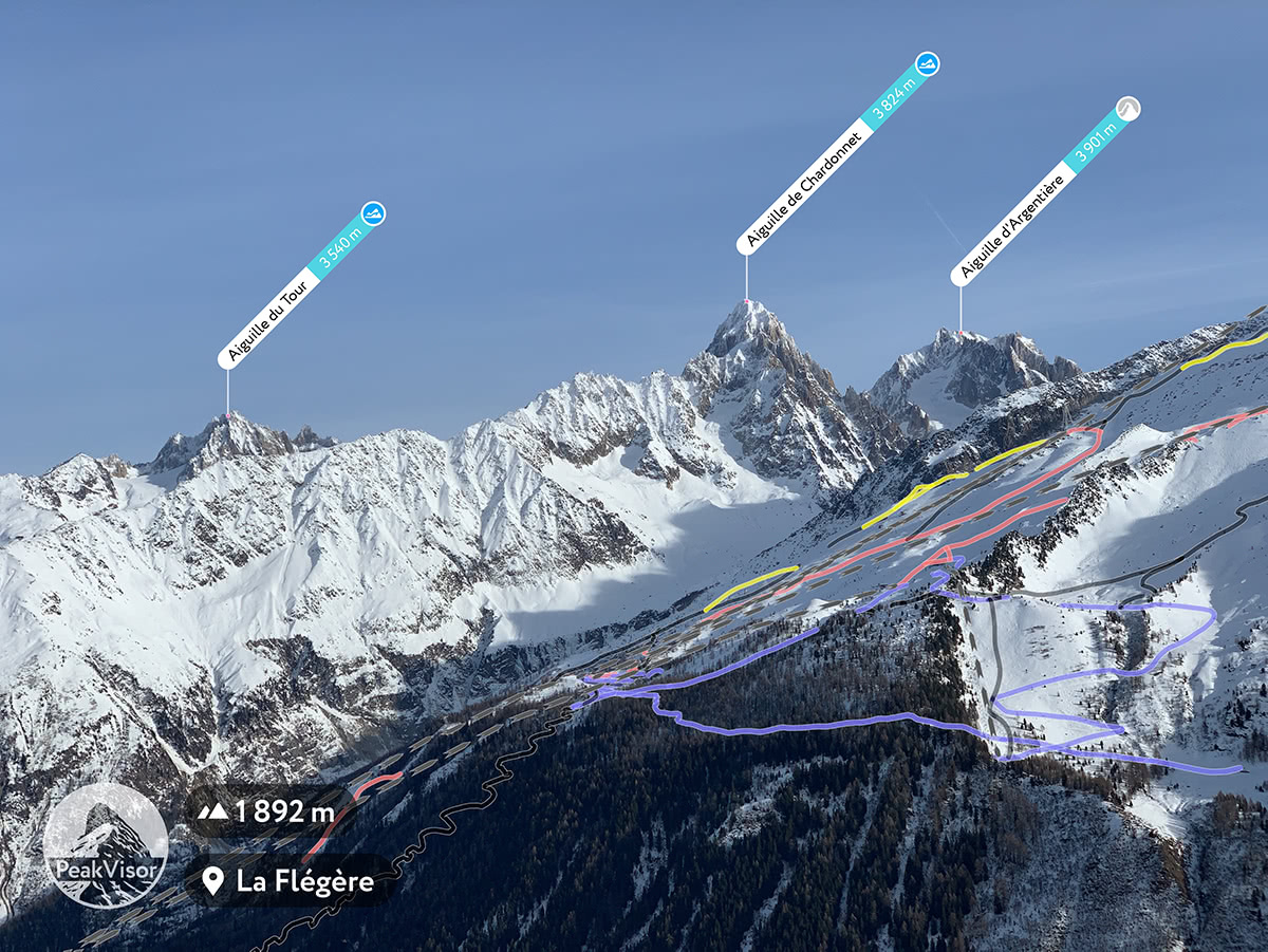 A sunrise at Aiguille du Midi