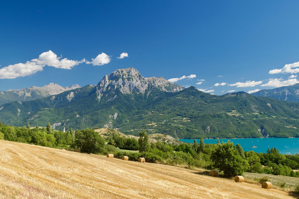 The Pic du Morgon and the Lac de Serre-Ponçon