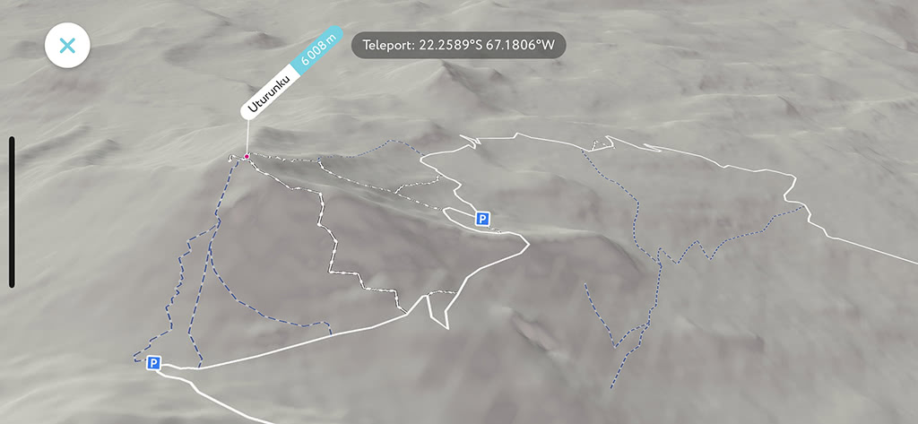 Uturunku volcano 3d map
