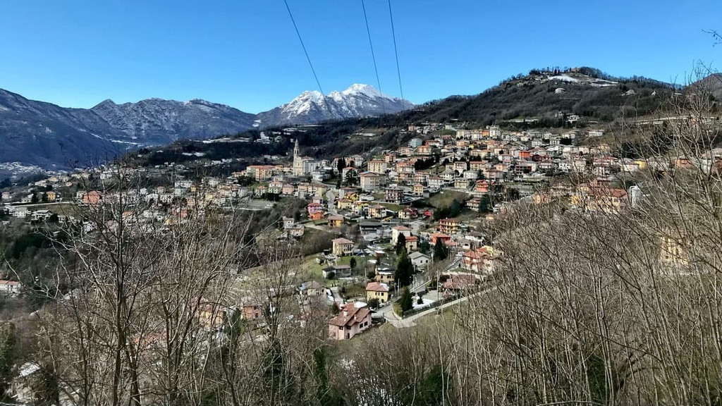 Imagna Valley in winter, Bergamasque Alps, Italy