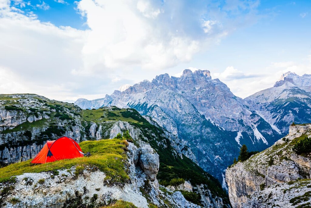 Bivouac at Tre Cime di Lavaredo, Dolomites 