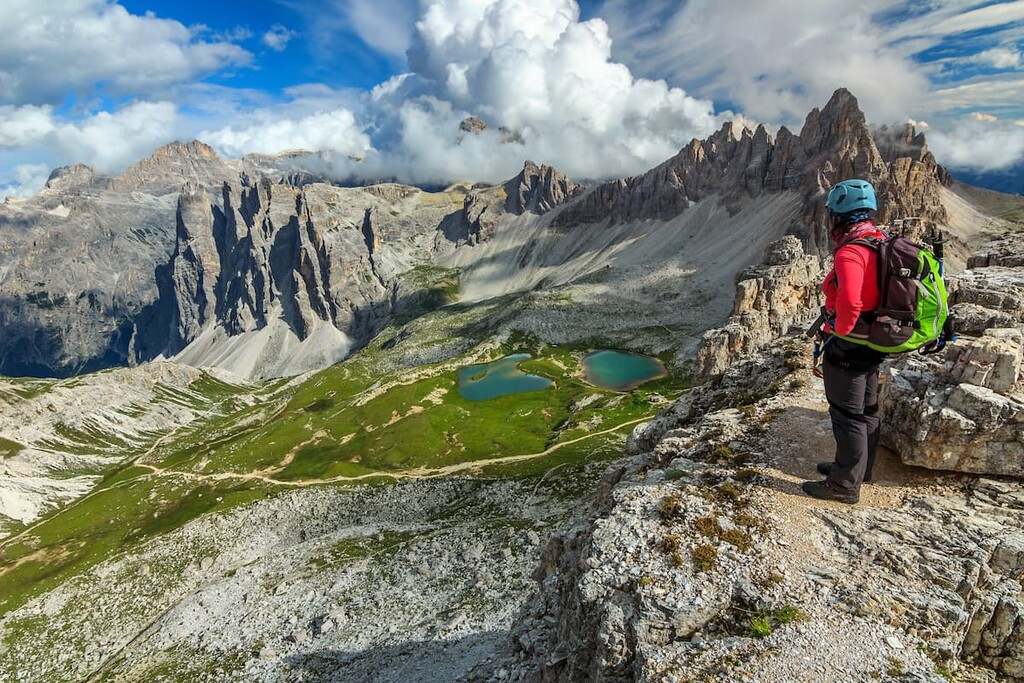 Piani alpine glacier lakes, Dolomites 