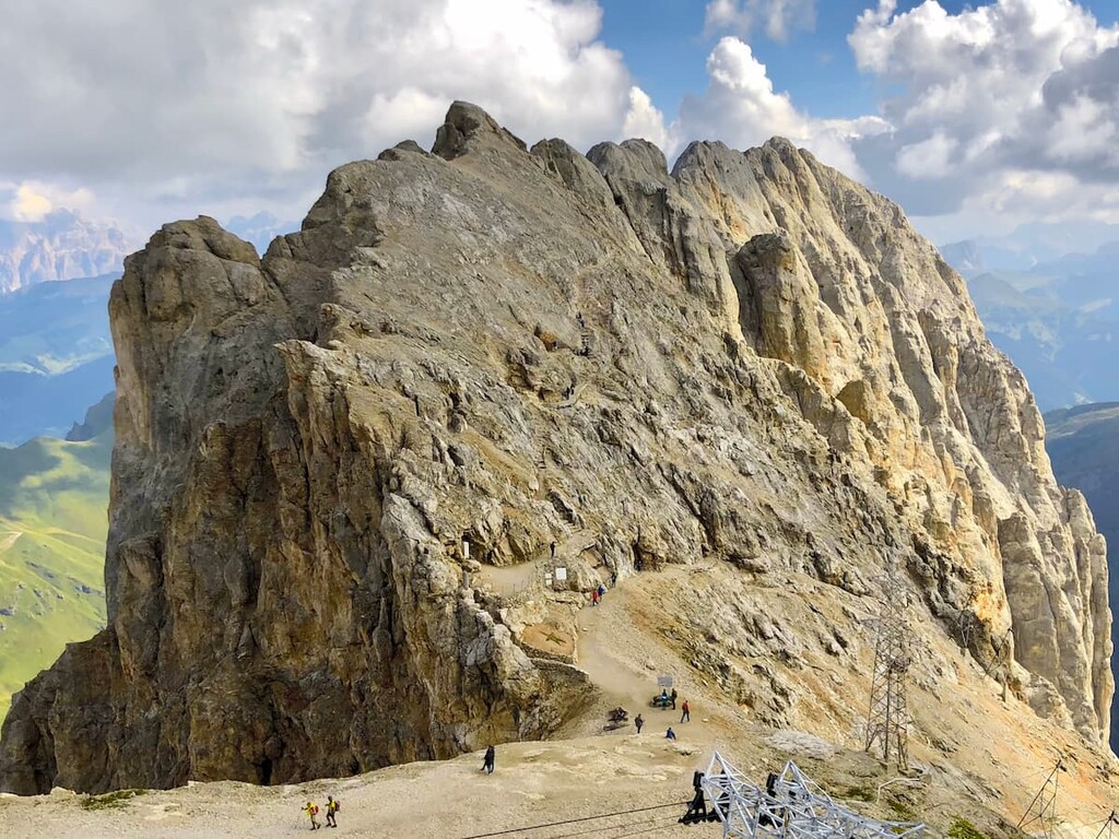 Marmolada top and cable car