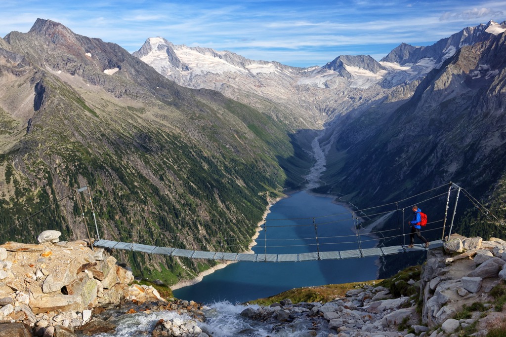 Olperer Refuge in Zillertal Alps, Austria