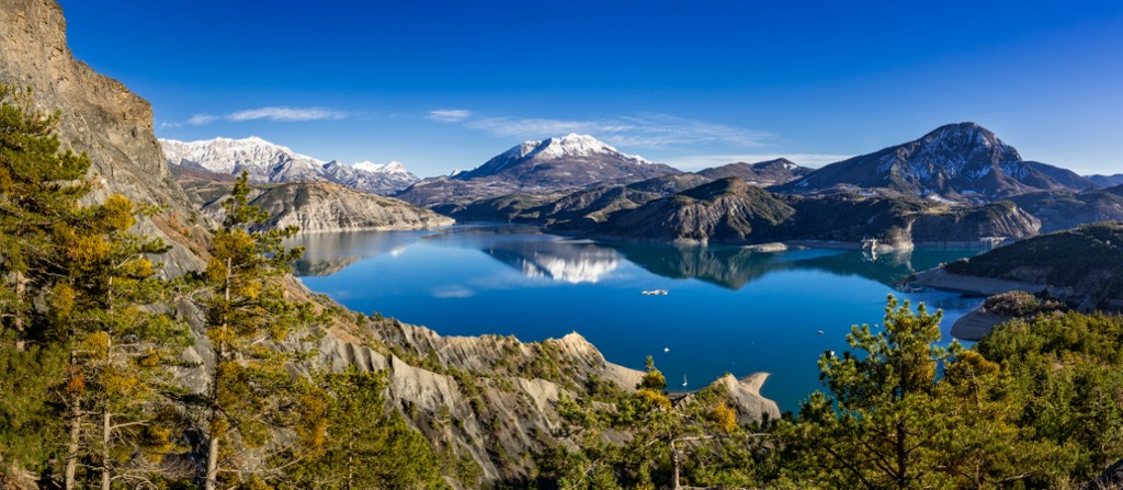 Serre Poncon Lake, Hautes-Alpes, France