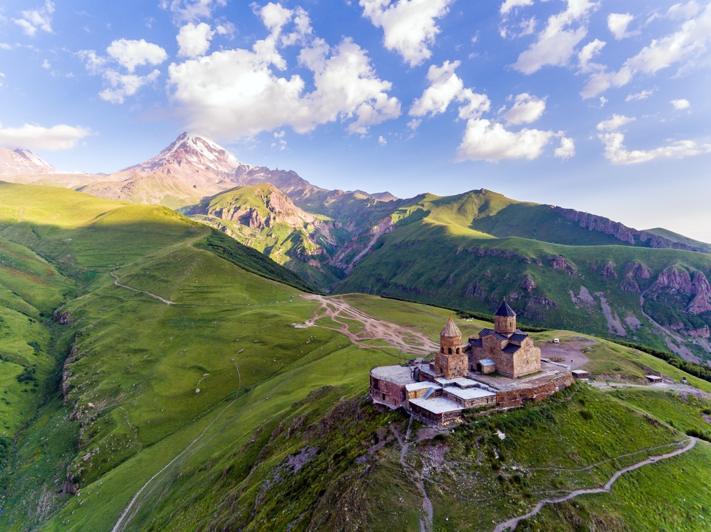 Mount Kazbek, Caucasus mountain range