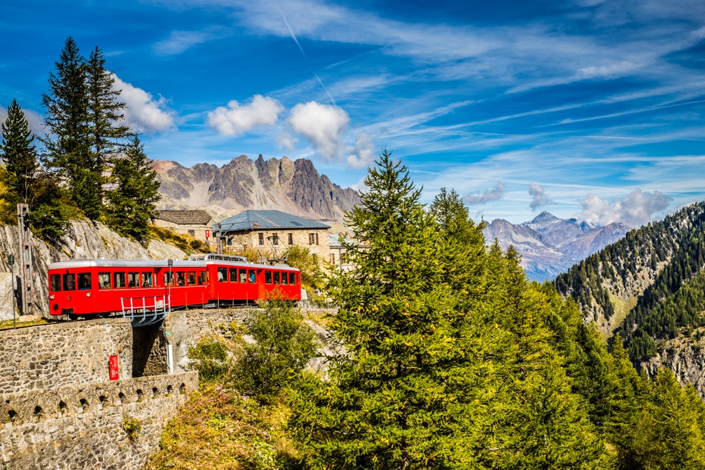 Chamony village, Mont Blanc Massif