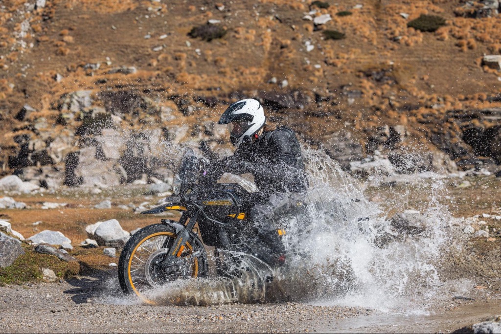 Waterproof- is one of the keywords if you’re riding in the mountains