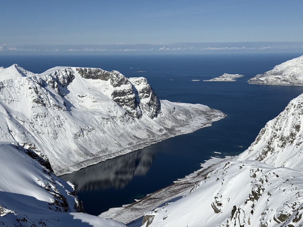 The view from Styrmannstinden, a lesser-known summit near the classic Store Hollendaren (1,025 m / 3,362 ft). Photo: Denis Bulichenko. Norway