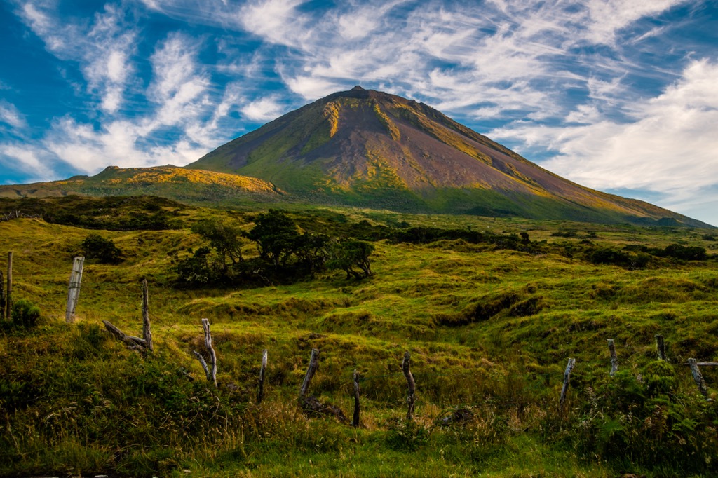 volcanic mount Pico, Portugal