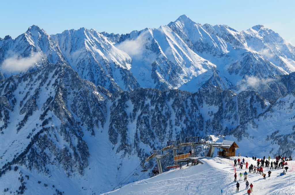 Cauterets ski resort, Pyrenees 