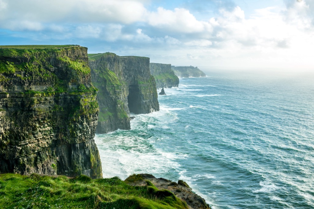 Best hiking. The Cliffs of Moher are Ireland’s most visited natural site