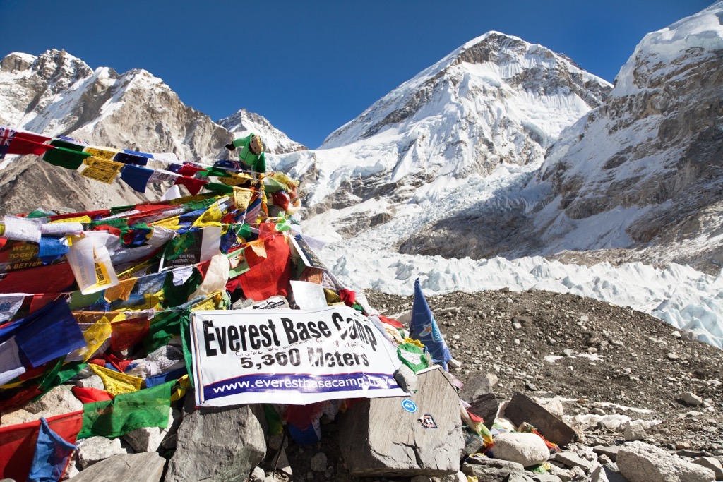 Best hiking. EBC, at the foot of the Khumbu Icefall