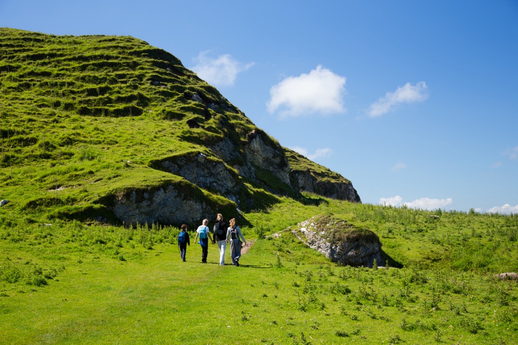 Best hiking. Verdant Ireland. The trees vanished long ago in Celtic times as settlers