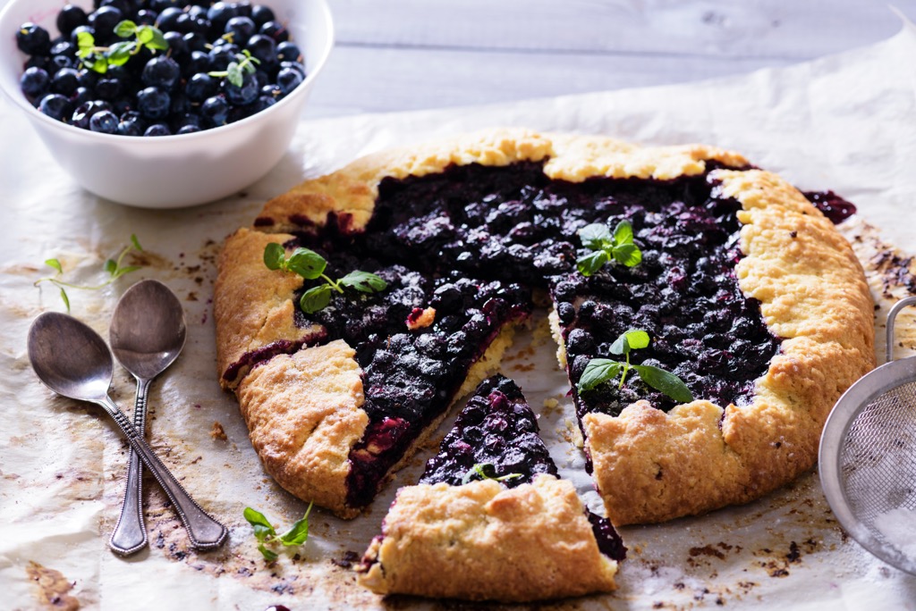 A myrtille tart. Cows Blueberries Avalanches