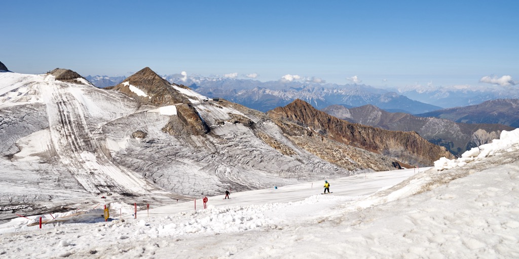 Hintertux in Austria. Summer Skiing in Europe
