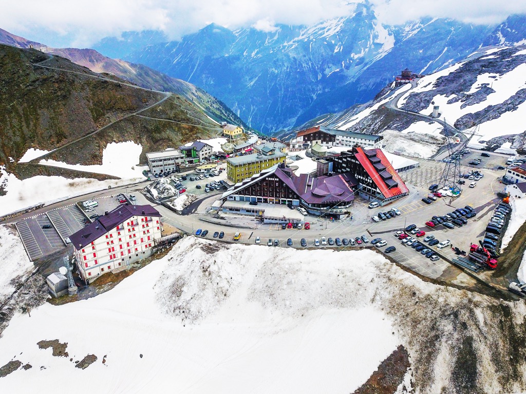 Passo Stelvioa. Summer Skiing in Europe
