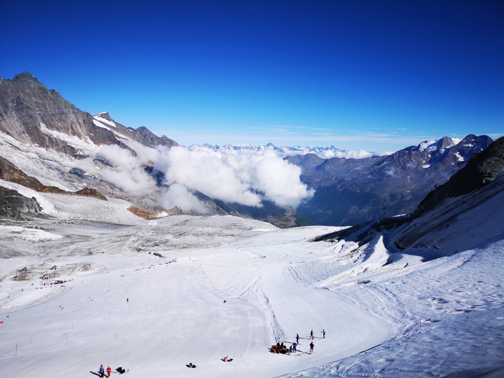 Saas-Fee, Switzerland. Summer Skiing in Europe