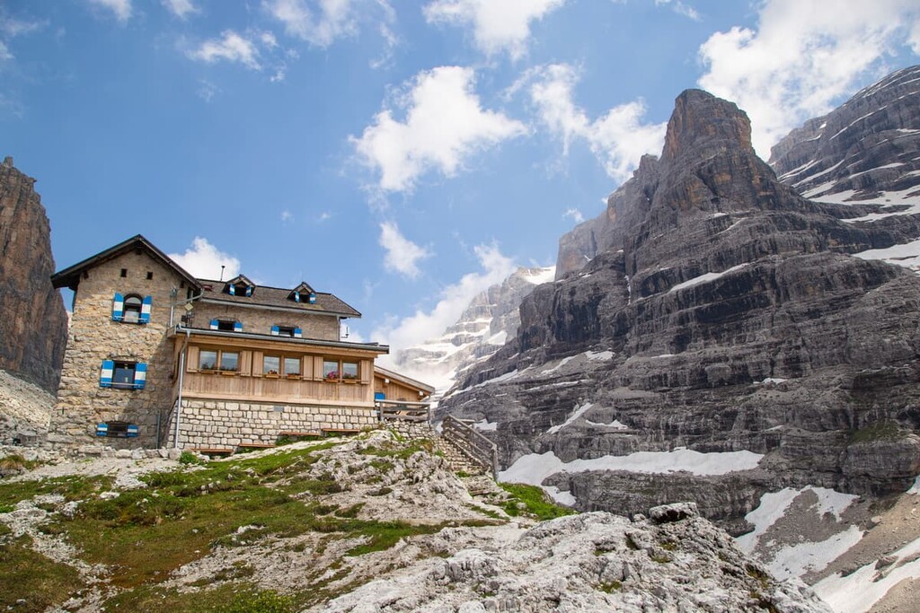 Sella Group Dolomites Rifugio Tuckett, South Tyrol, Italy