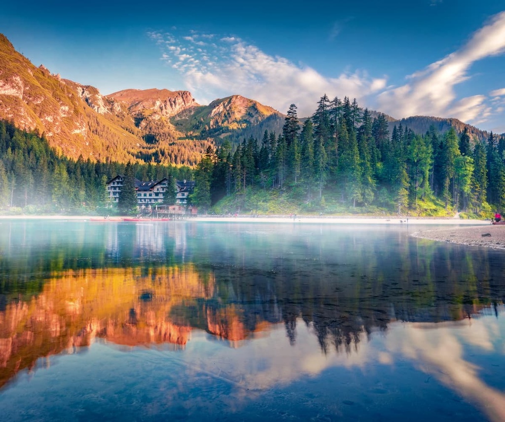 Braies Lake, South Tyrol, Italy