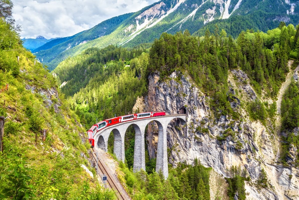 Filisur, Switzerland, Western Rhaetian Alps