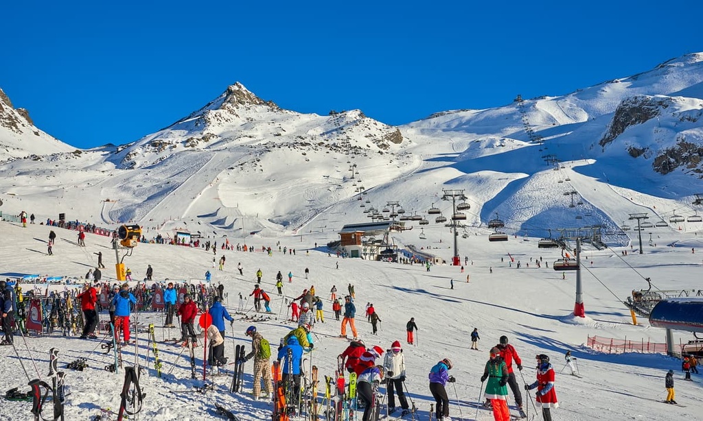 Ischgl, Austria, Western Rhaetian Alps