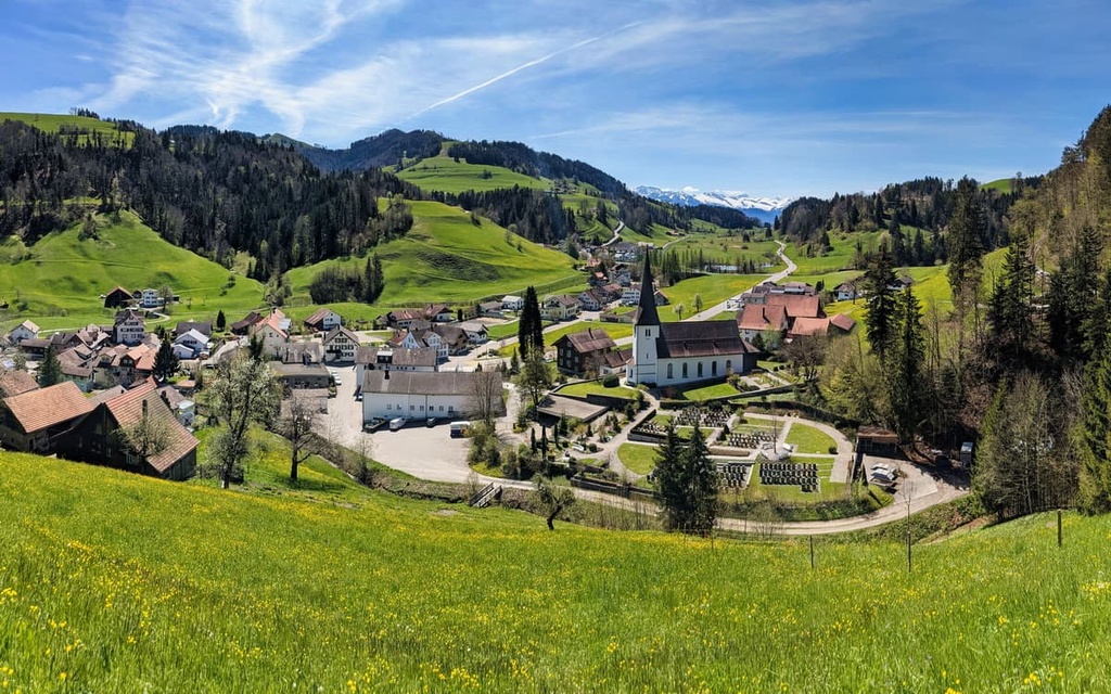 Mountain village, Zurich, Switzerland